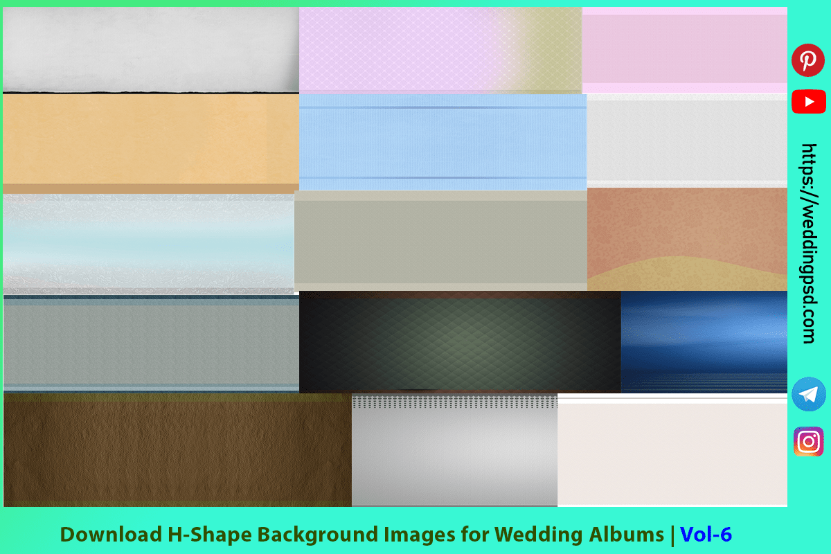 Download H-Shape Background Images for Wedding Albums