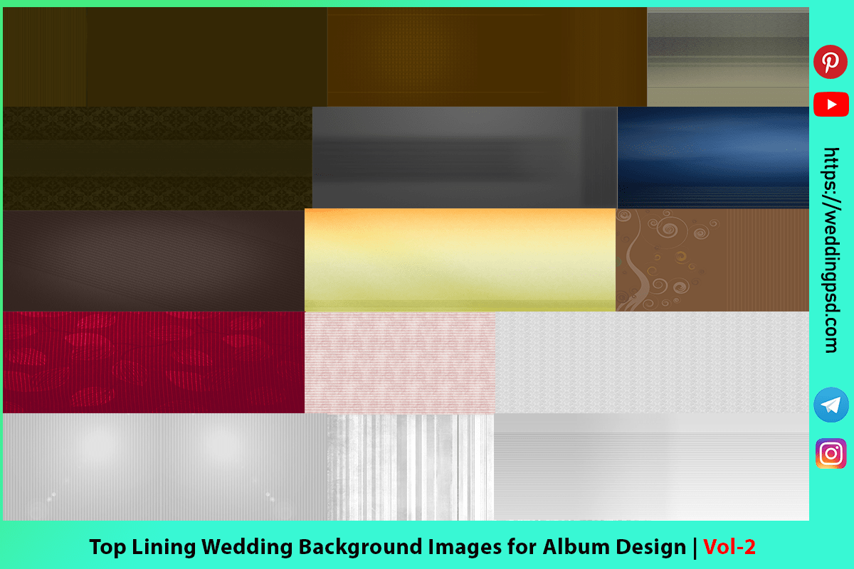 Top Lining Wedding Background Images for Album Design