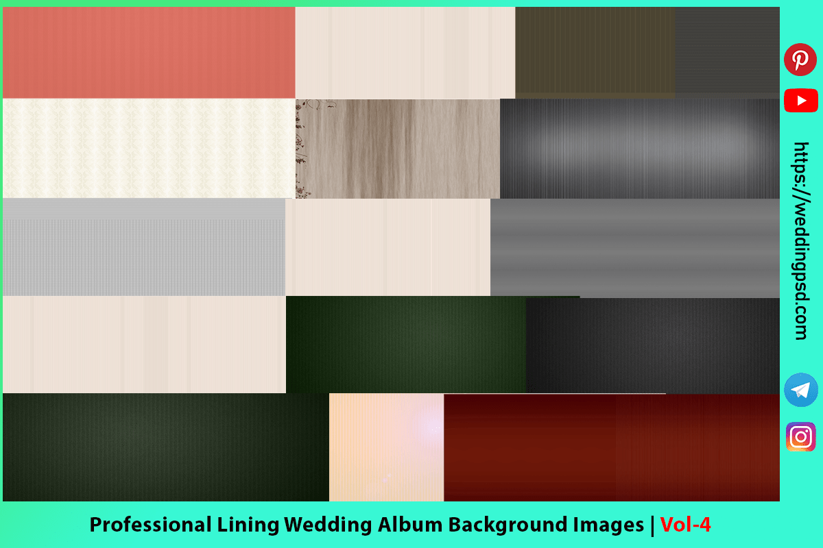 Professional Lining Wedding Album Background Images