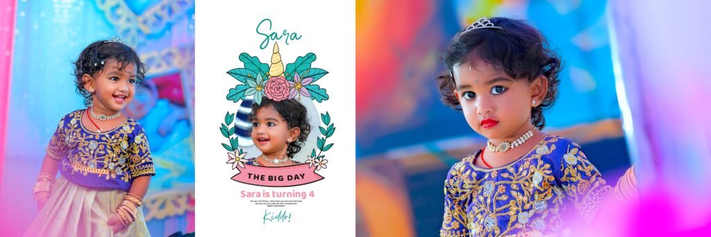 Cradle Ceremony Baby Album PSD Layouts 12x36 Format