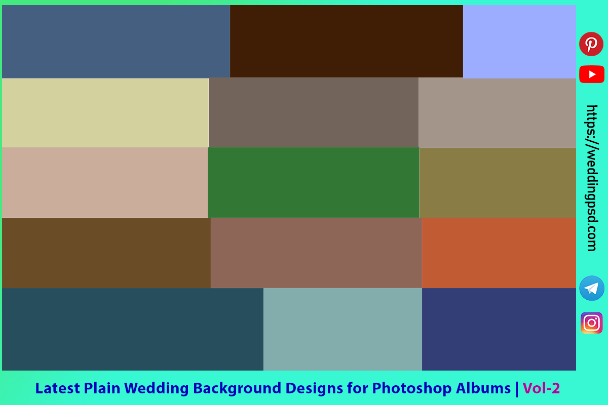Latest Plain Wedding Background Designs for Photoshop Albums