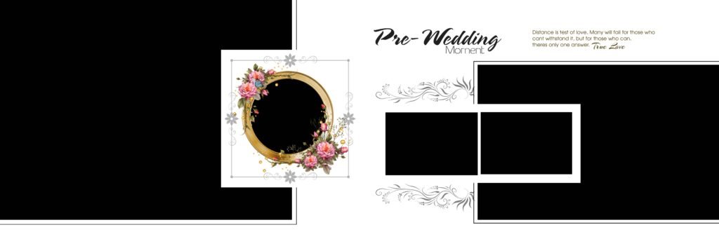 The Wed Story Pre Wedding Album Design PSD Templates