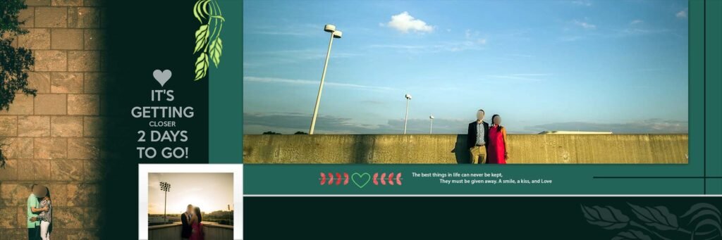 The Wed Story Pre Wedding Album Design PSD Templates