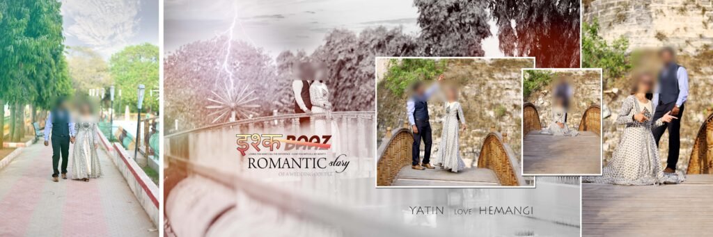Pre Wedding Album Design 12x36 PSD Templates Download