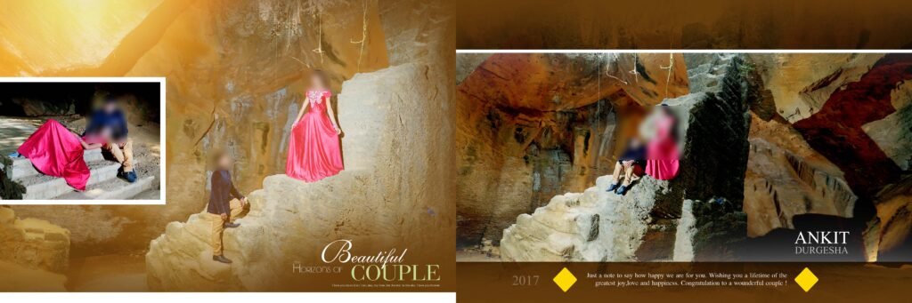 Pre Wedding Album Design 12x36 PSD Templates Download