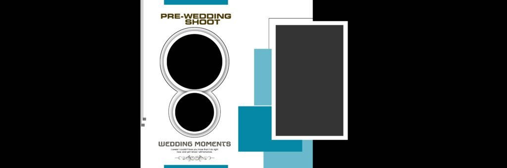 The Wed Story Pre Wedding Album Design PSD Templates