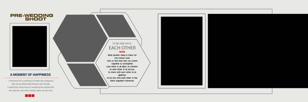 The Wed Story Pre Wedding Album Design PSD Templates