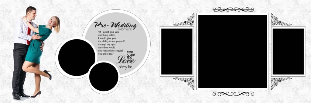 The Wed Story Pre Wedding Album Design PSD Templates