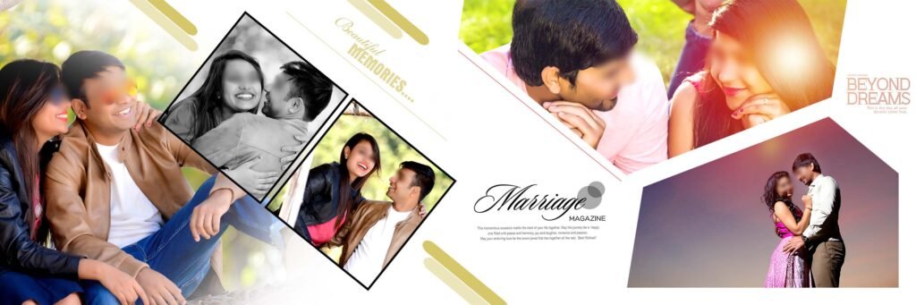 The Wed Story Pre Wedding Album Design PSD Templates