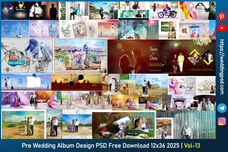 Pre Wedding New Design PSD Free Download 12x36 2025