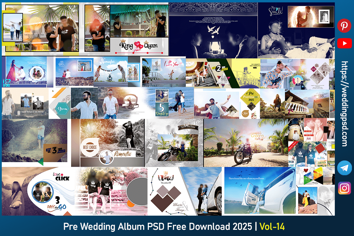 Pre Wedding Album PSD Free Download