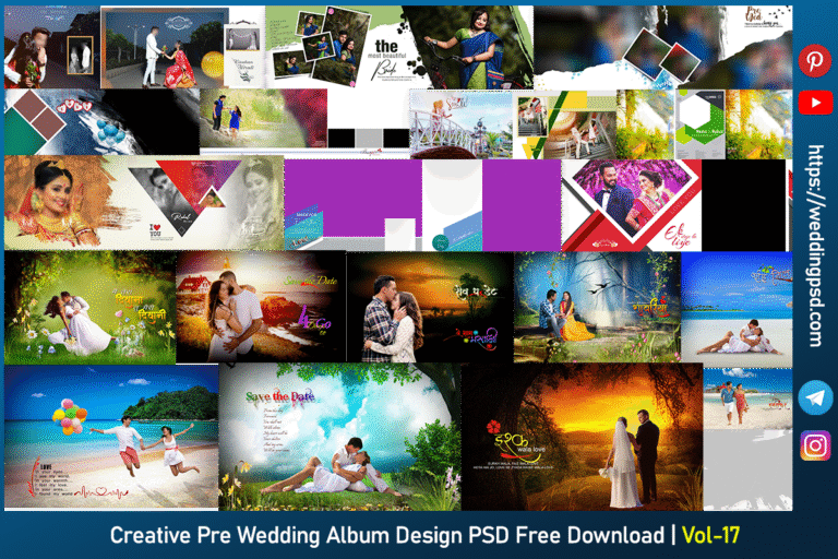 Creative Pre Wedding Album Design PSD Free Download