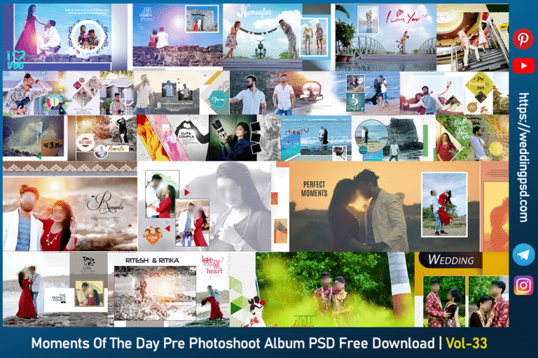 Moments of The Day Pre Photoshoot Album PSD Free Download
