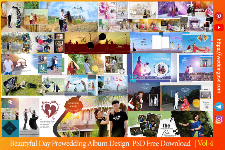 Pre Wedding Album PSD Templates