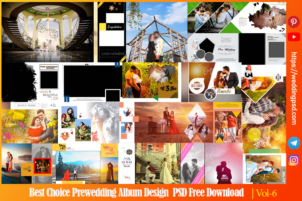 Best Choice Pre Wedding Album PSD Free Download