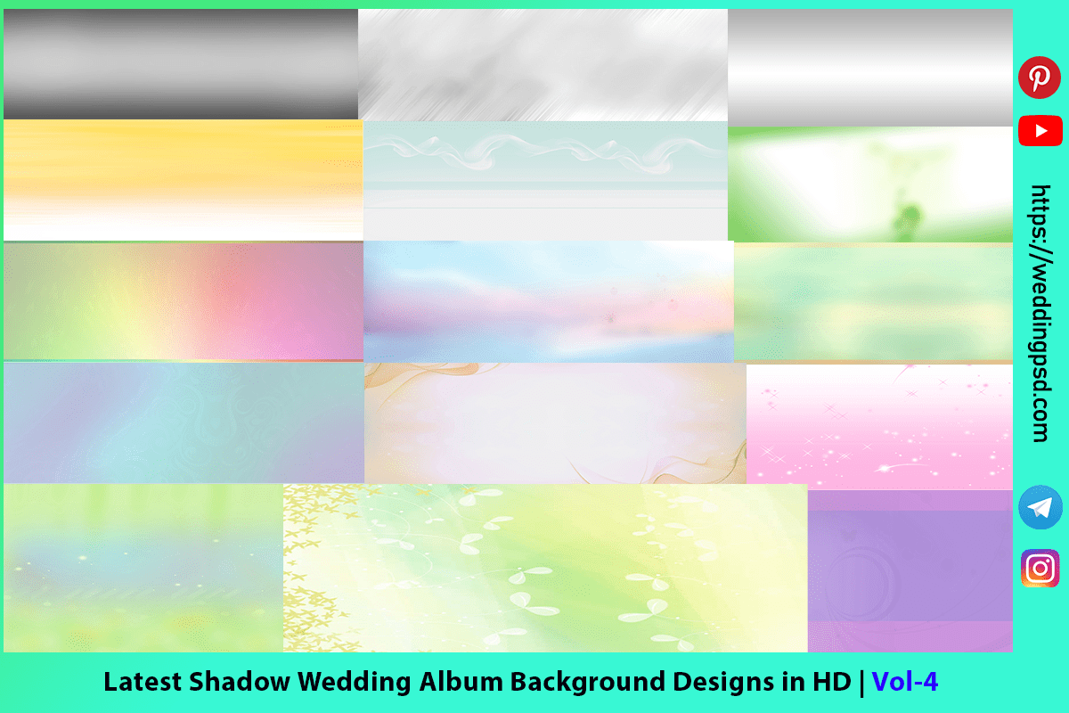 Latest Shadow Wedding Album Background Designs in HD