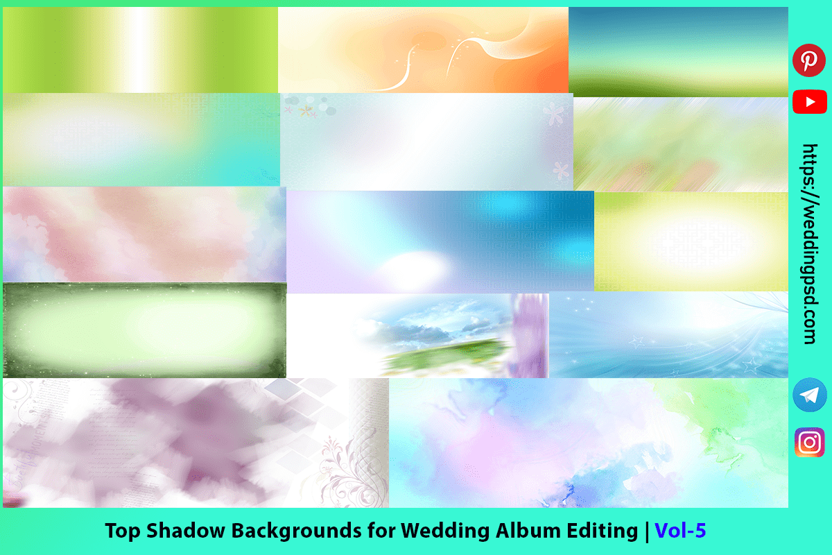 Top Shadow Backgrounds for Wedding Album Editing