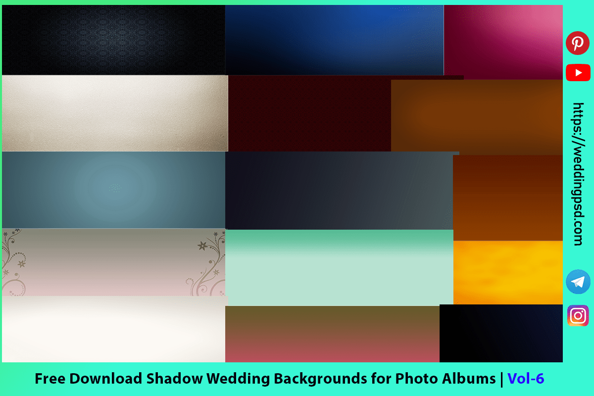 Free Download Shadow Wedding Backgrounds for Photo Albums