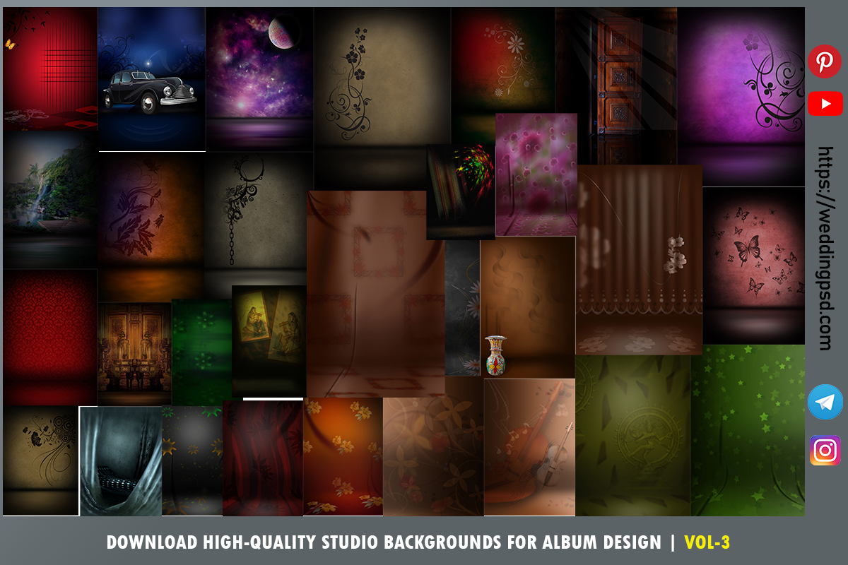 Download High-Quality Studio Backgrounds for Album Design