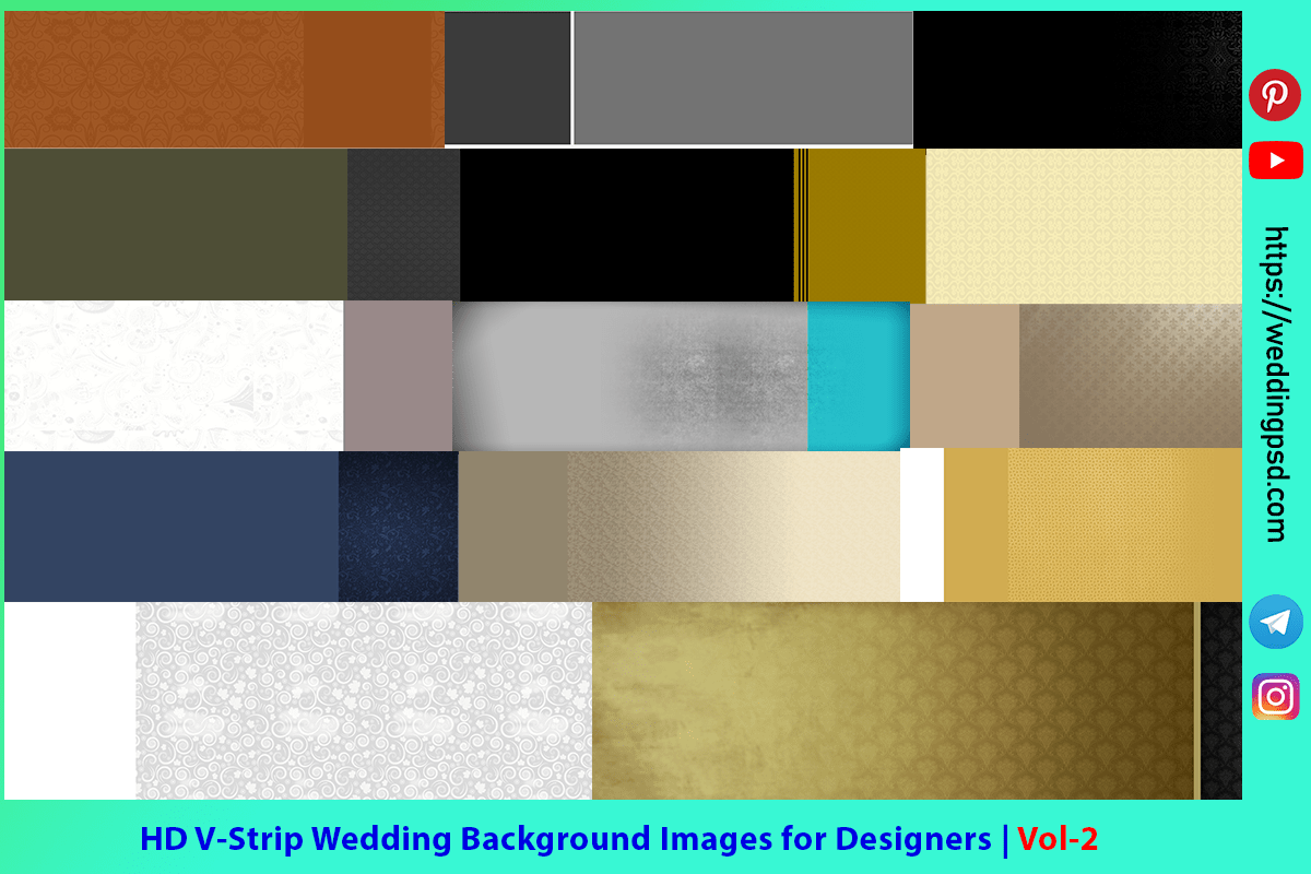 HD V-Strip Wedding Background Images for Designers