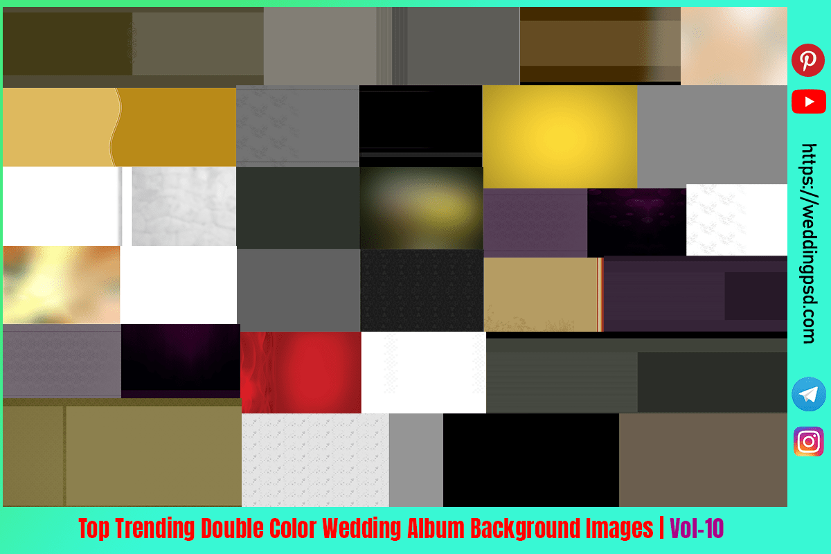 Top Trending Double Color Wedding Album Background Images