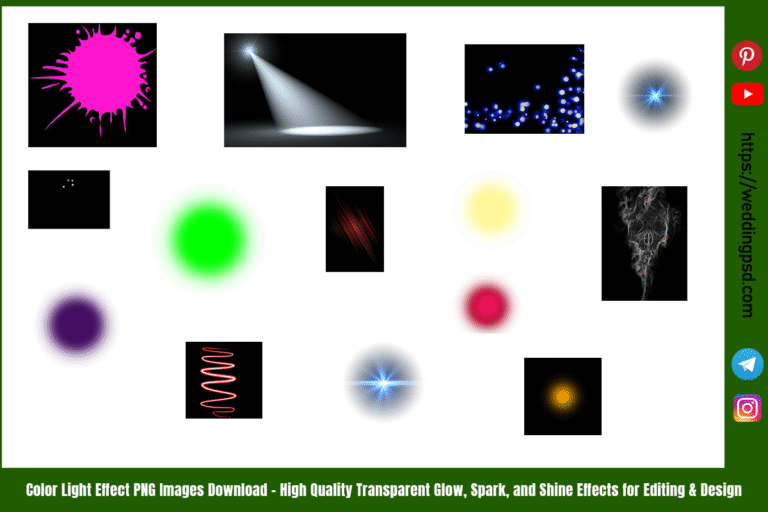 Color Light Effect PNG Images Download – High Quality Transparent Glow, Spark, and Shine Effects for Editing & Design
