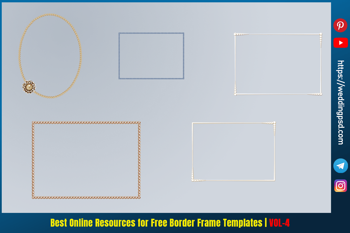 Best Online Resources for Free Border Frame Wedding Templates and Invitation Cards