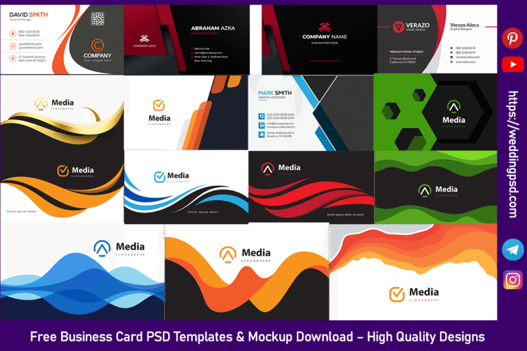 Free Business Card PSD Templates & Mockup Download – High Quality Designs