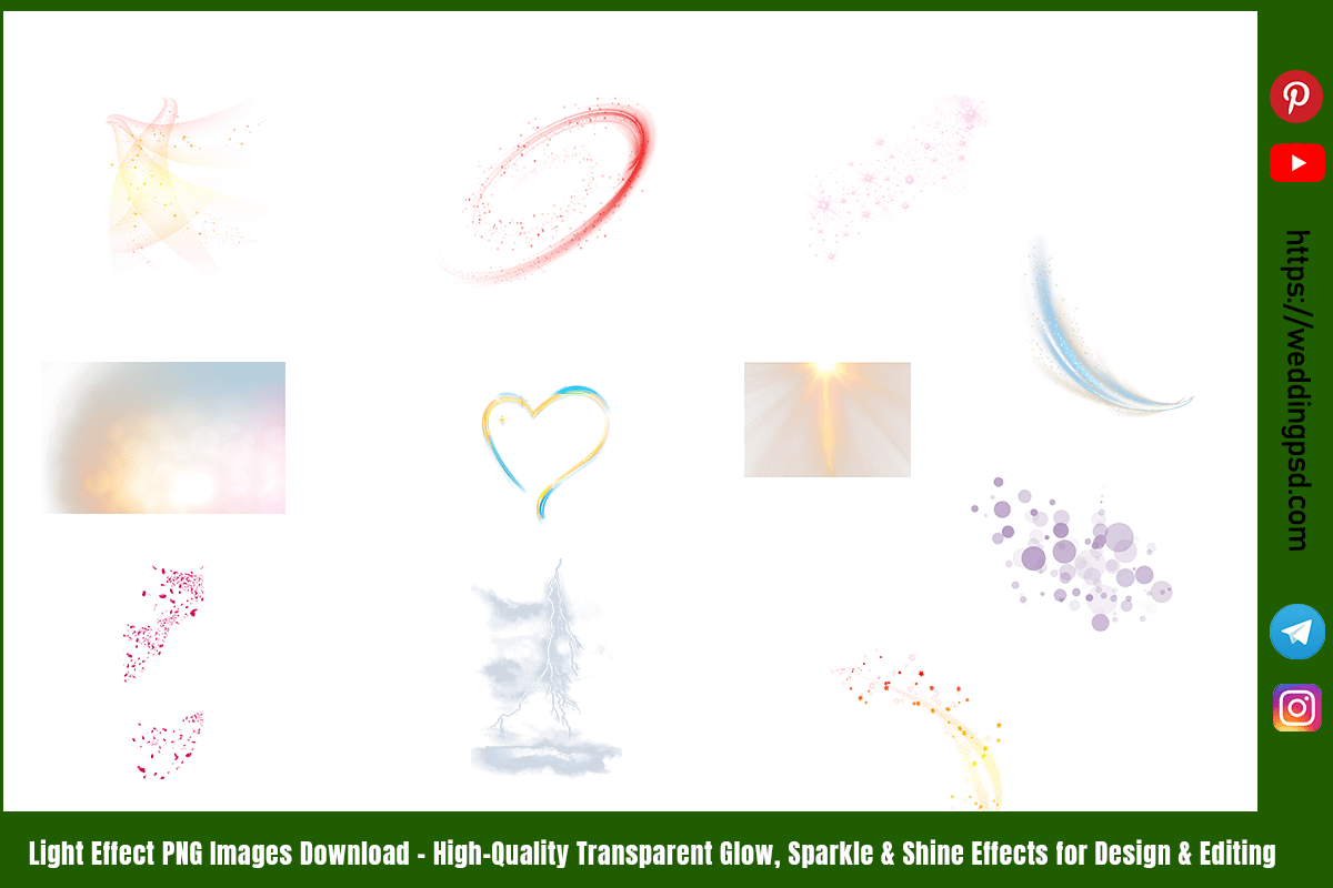 Light Effect PNG Images Download – High Quality Transparent Glow, Sparkle & Shine Effects for Design & Editing
