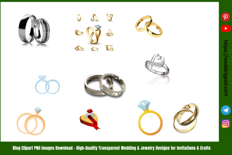 Ring Clipart PNG Images Download – High Quality Transparent Wedding & Jewelry Designs for Invitations & Crafts