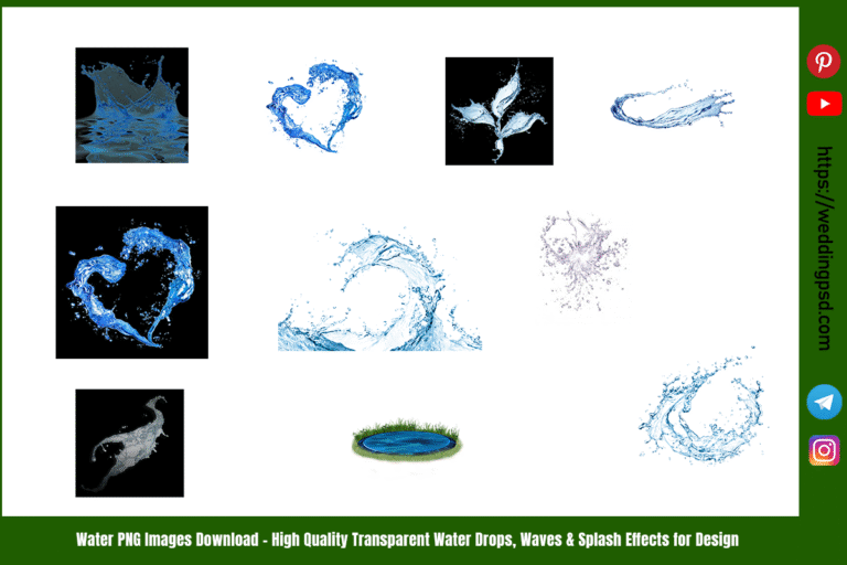 Water PNG Images Download – High Quality Transparent Water Drops, Waves & Splash Effects for Design