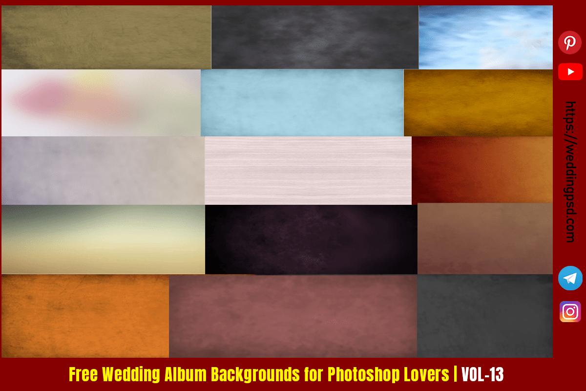 Free Wedding Album Backgrounds for Photoshop Lovers