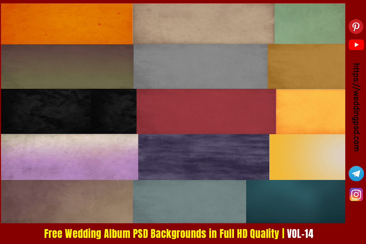Free Wedding Album PSD Backgrounds in Full HD Quality
