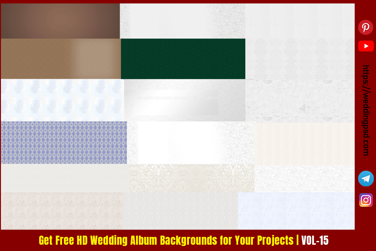 Get Free HD Wedding Album Backgrounds for Your Projects