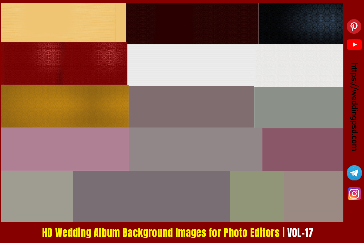 HD Wedding Album Background Images for Photo Editors