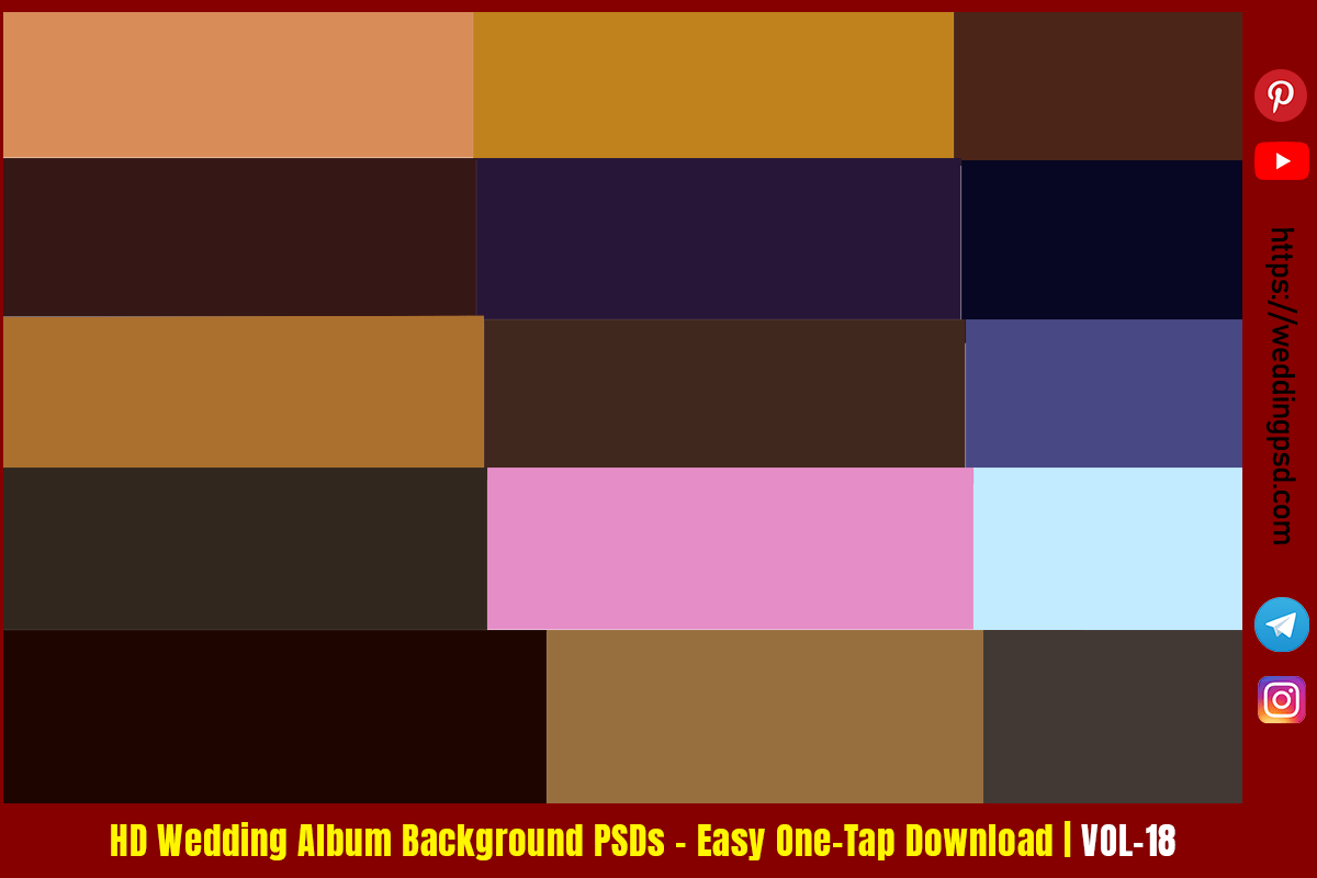 HD Wedding Album Background PSDs – Easy One-Tap Download