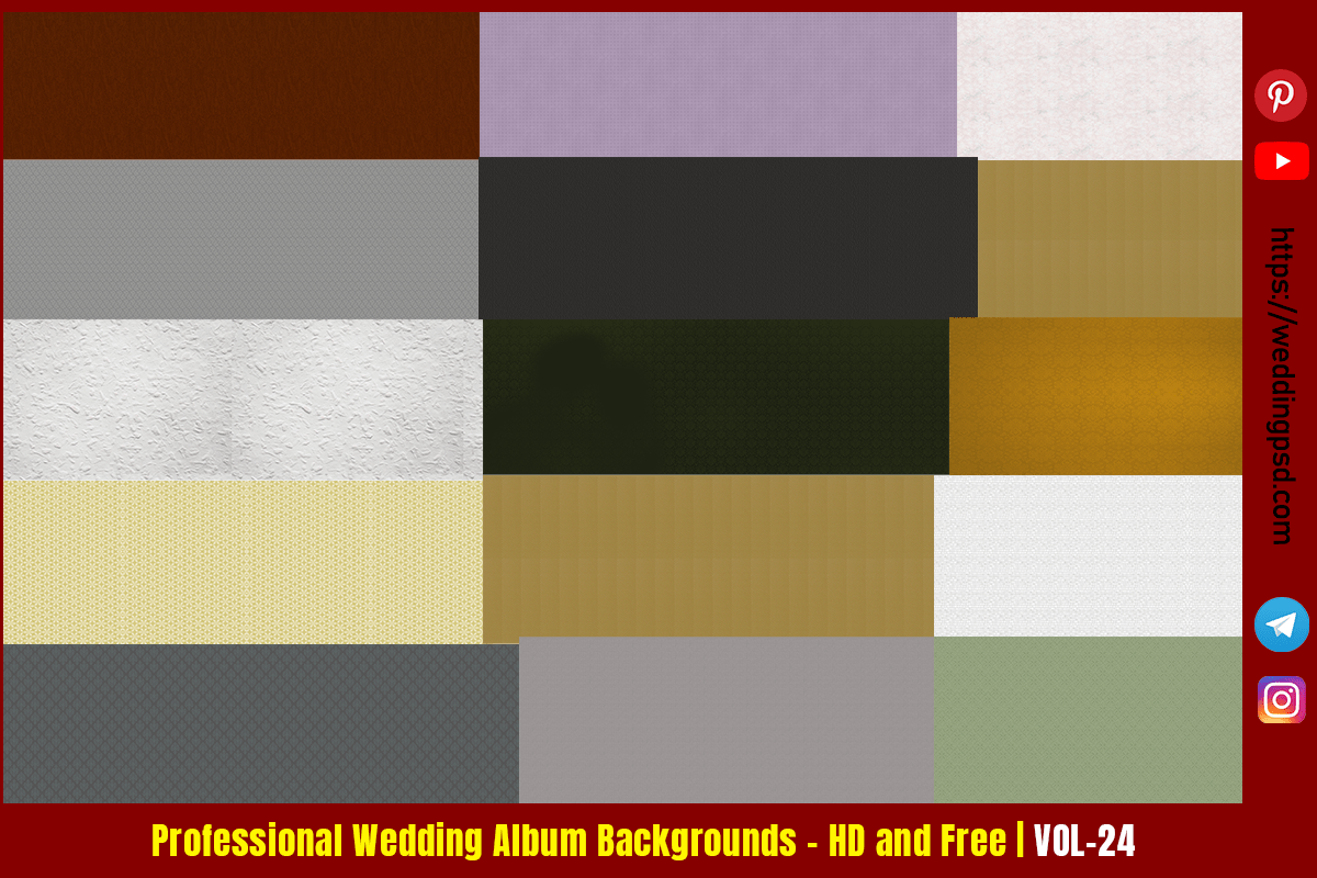 Professional Wedding Album Backgrounds – HD and Free