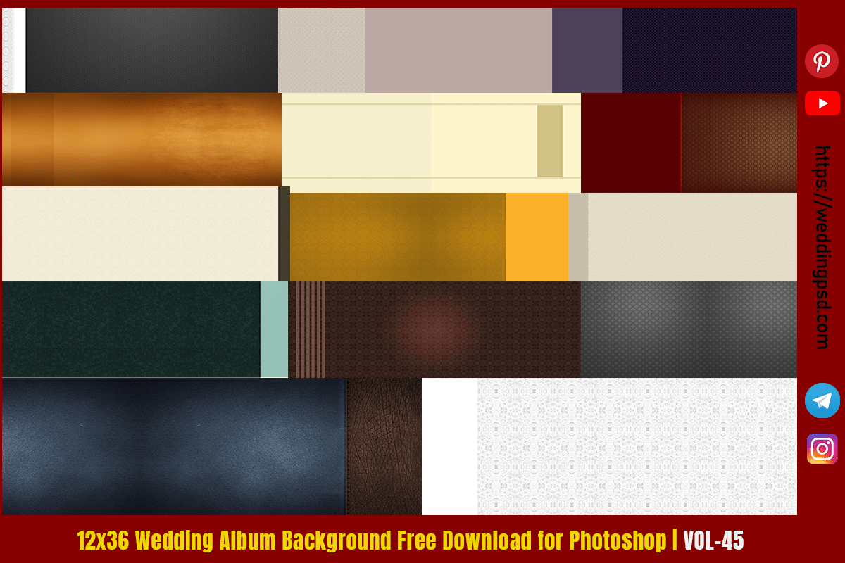 12x36 Wedding Album Background Free Download for Photoshop