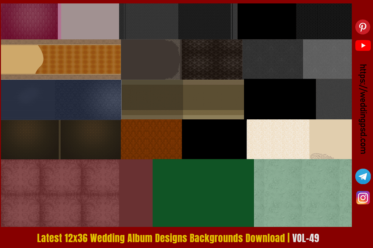 Latest 12x36 Wedding Album Designs Backgrounds Download