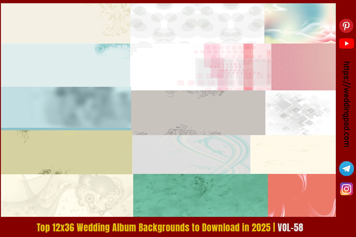 Top 12x36 Wedding Album Backgrounds to Download in 2025