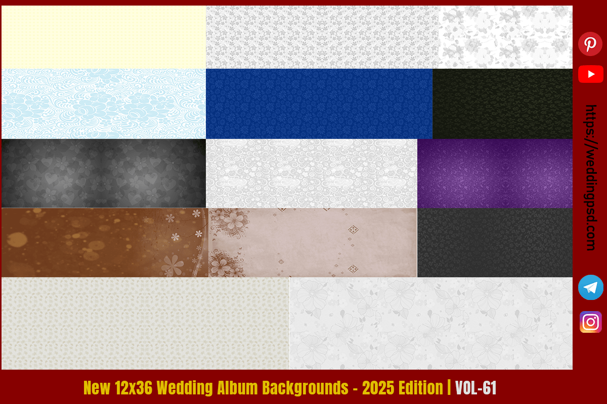 New 12x36 Wedding Album Backgrounds – 2025 Edition