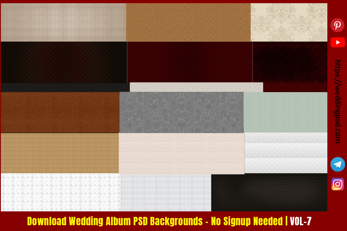 Download Wedding Album PSD Backgrounds – No Signup Needed