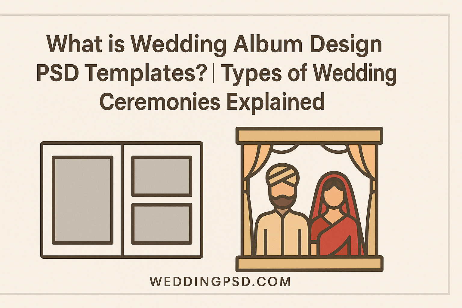 What is Wedding Album Design PSD Templates? | Types of Wedding Ceremonies Explained