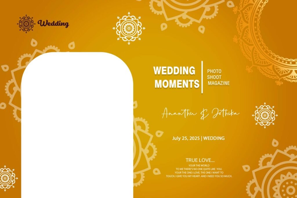 12x18 Muslim Wedding Cover PSD Templates Free Download