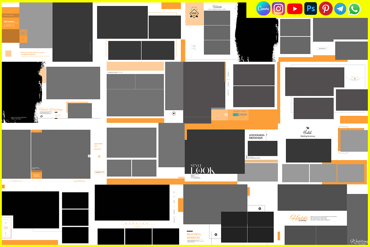Haldi Album PSD Templates for Editors & Photographers