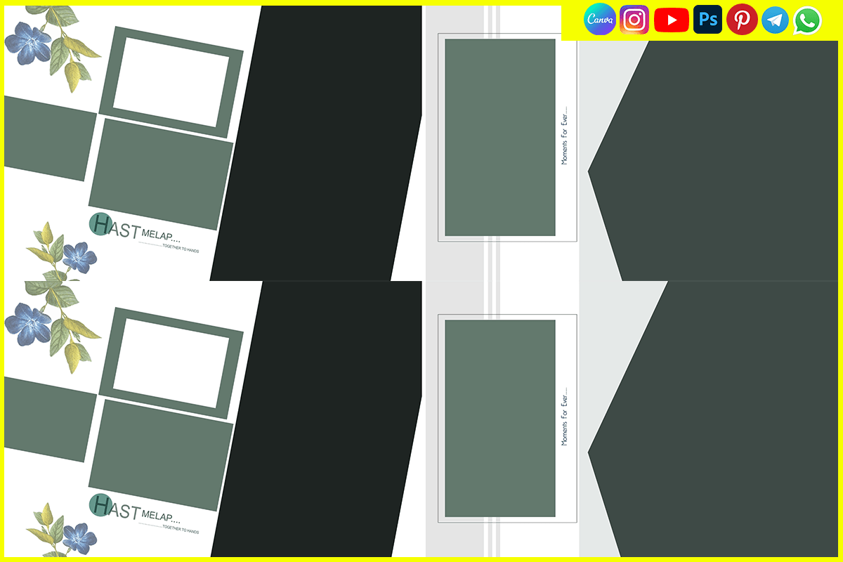 Hast Melap Album Design PSD 12x36 Templates Download – Capture the Sacred Union Beautifully