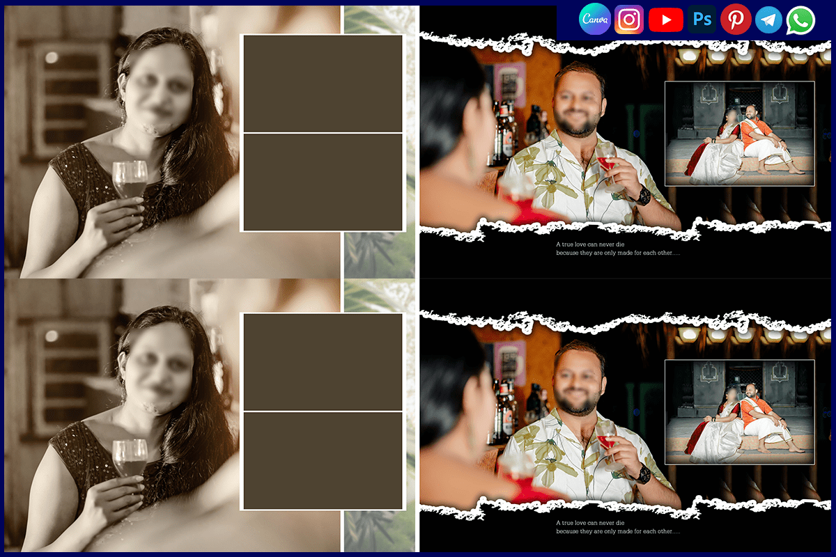 Kerala Wedding Album Design 12x36 PSD Templates Free Download