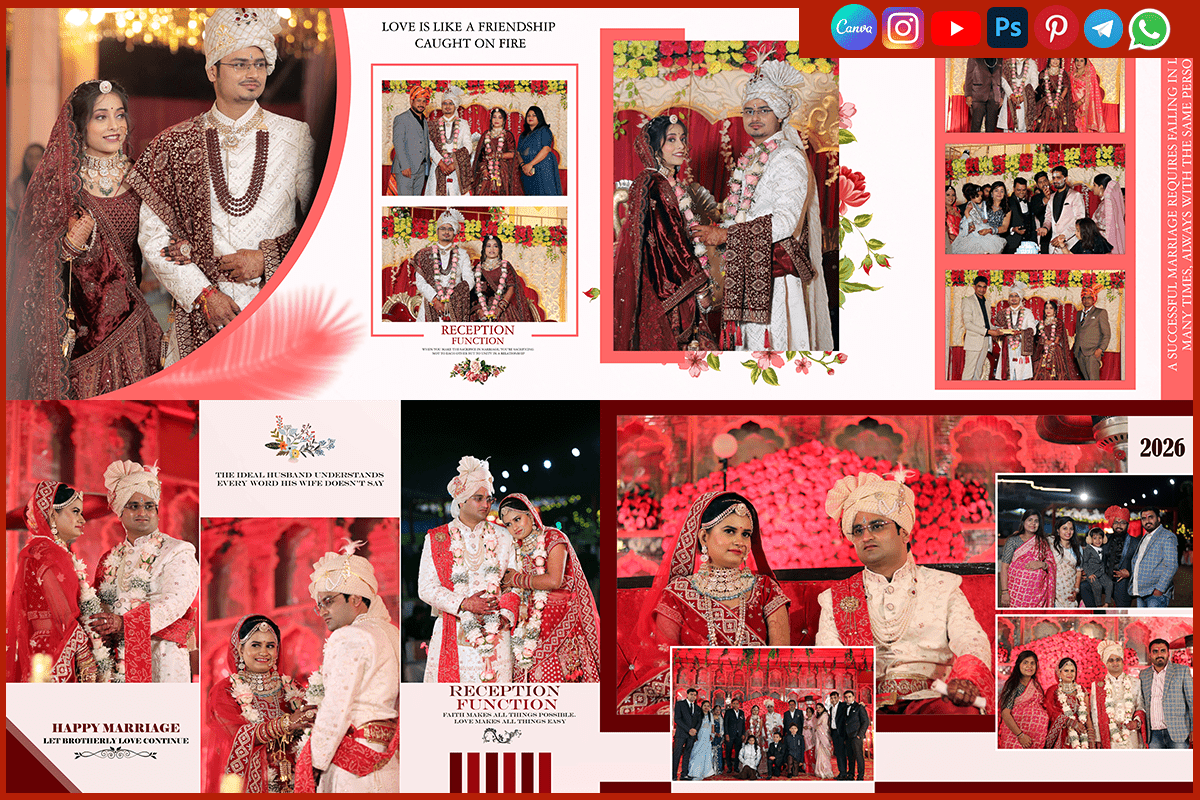 12x36 Jaimala Album Design PSD Templates Free Download
