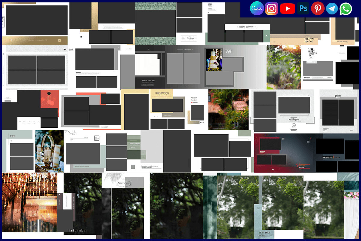 12x36 Wedding Photobook Album PSD Sheet Free Download