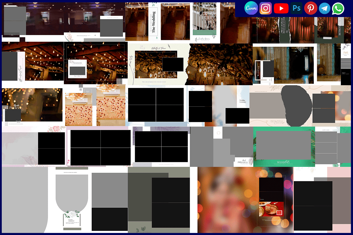 The Perfect Wedding Ceremony Album PSD Sheet Free Download